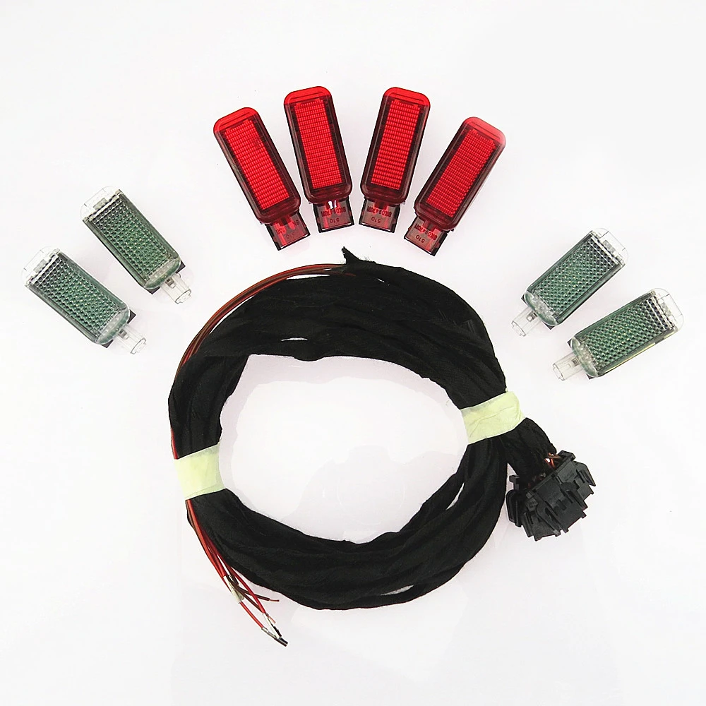 SCJYRXS LED Interior Footwell Lights + Red Warning Light + Cable Harness 3AD947409 3AD 947 409 8KD947411 For Q3 Q5 A4 S4 A5 A6
SCJYRXS LED Interior Footwell Lights + Red Warning Light + Cable Harness 3AD947409 3AD 947 409 8KD947411 For Q3 Q5 A4 S4 A5 A6