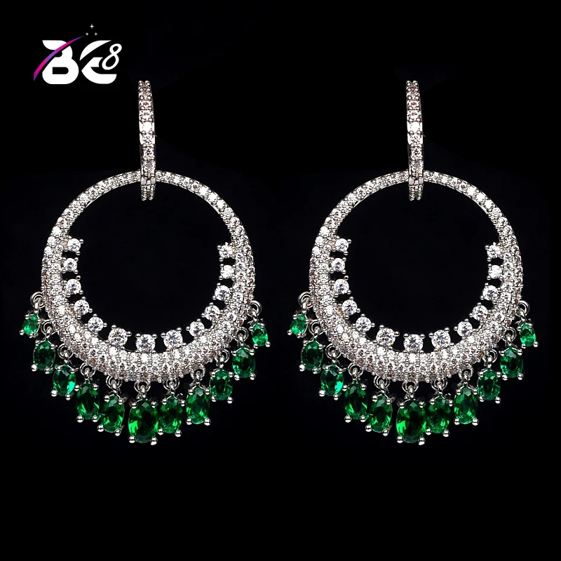 Be 8 Hot Sales Charm Green CZ Tassel Drop Earrings For Femme Bridal Wedding Gifts Fashion Sparkling AAA CZ For Female Gift E-340
Be 8 Hot Sales Charm Green CZ Tassel Drop Earrings For Femme Bridal Wedding Gifts Fashion Sparkling AAA CZ For Female Gift E-340