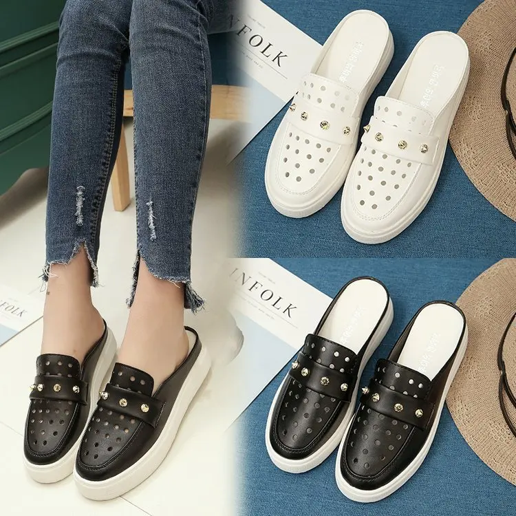 Slides Flat Slip-On loafer Round Toe Fretwork slipper cut out summer closed toe women mule slides hollow woman women summer
Slides Flat Slip-On loafer Round Toe Fretwork slipper cut out summer closed toe women mule slides hollow woman women summer
