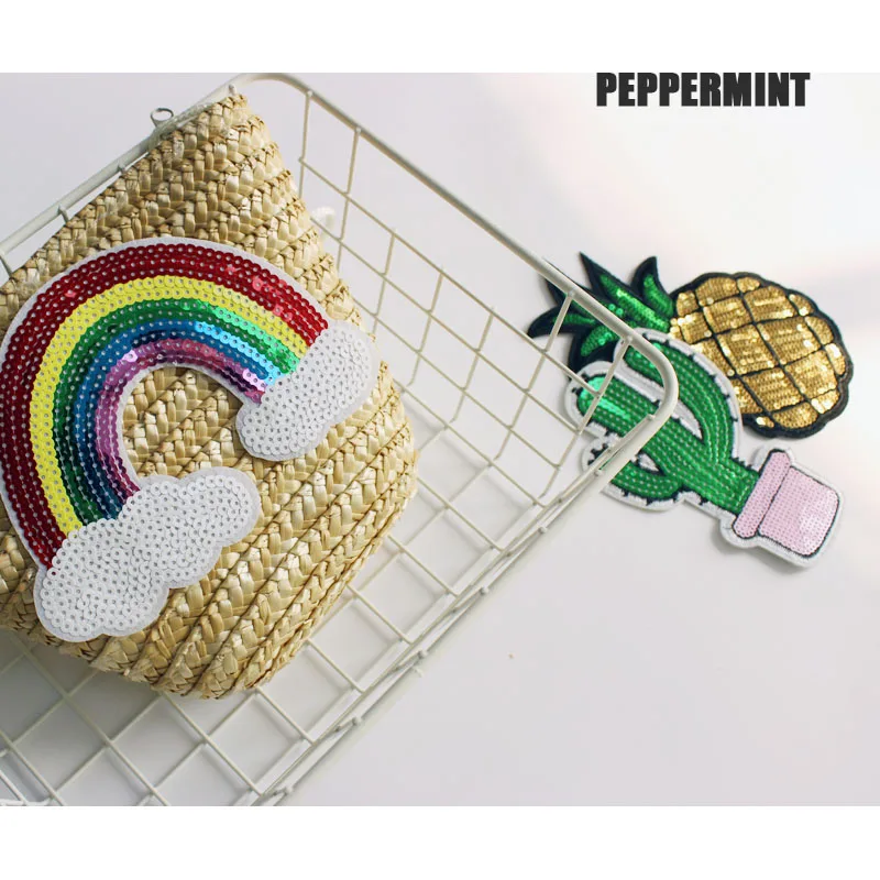 1pcs Big size Sequined Fruits Patches Iron On Cactus Stickers for bags DIY Jeans Sweaters Applique Handmade Sewing Patchwork
1pcs Big size Sequined Fruits Patches Iron On Cactus Stickers for bags DIY Jeans Sweaters Applique Handmade Sewing Patchwork