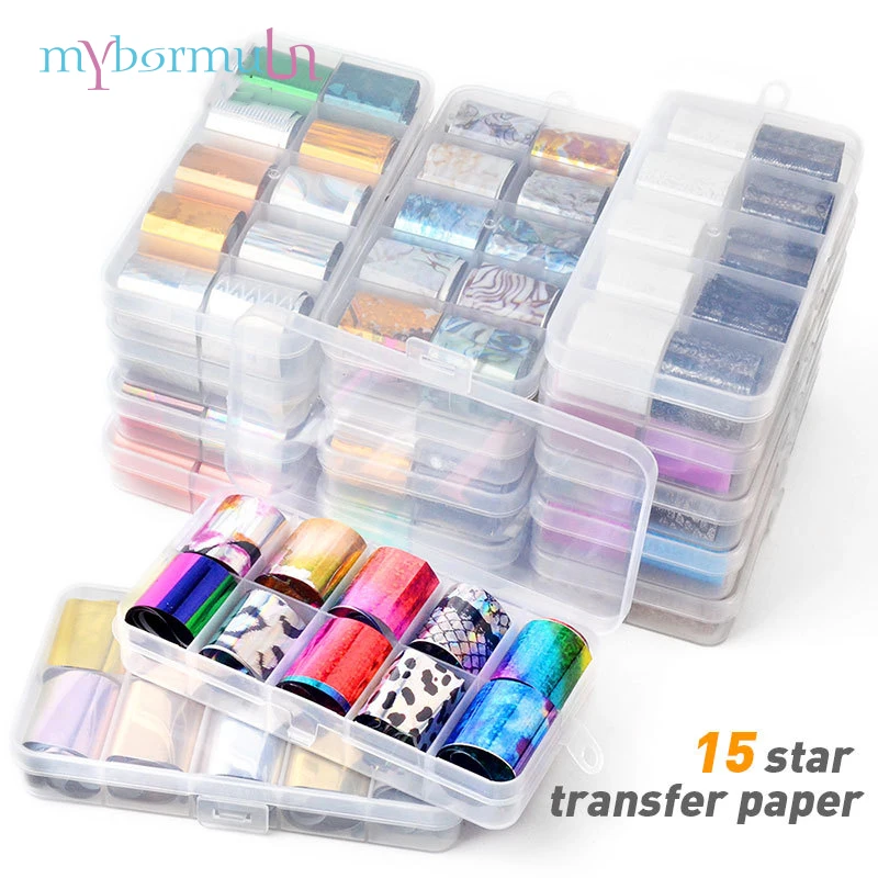 1 Box Starry Sky Holographic Nail Foil Set Nail Art Design Transfer Stickers Decal Broken Glass Nail Sticker DIY Manicure Tool
1 Box Starry Sky Holographic Nail Foil Set Nail Art Design Transfer Stickers Decal Broken Glass Nail Sticker DIY Manicure Tool