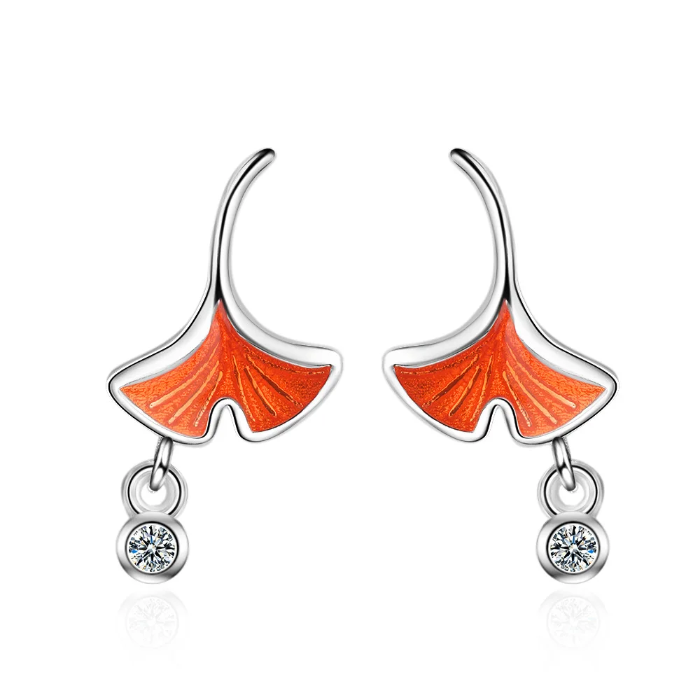 100% 925 Sterling Silver Orange Leaf Drop Earrings for Women Christmas Gift Wedding Jewelry pendientes eh927
100% 925 Sterling Silver Orange Leaf Drop Earrings for Women Christmas Gift Wedding Jewelry pendientes eh927