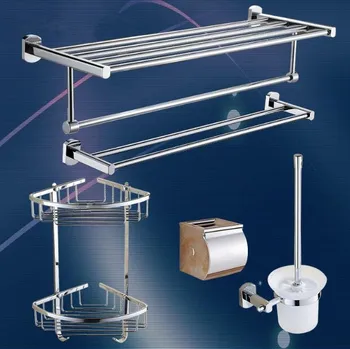 Brass Bathroom Accessories Set, Chrome Square Toilet Brush Holder,Paper Holder,Towel Bar,Towel Holder bathroom Hardware set
Brass Bathroom Accessories Set, Chrome Square Toilet Brush Holder,Paper Holder,Towel Bar,Towel Holder bathroom Hardware set