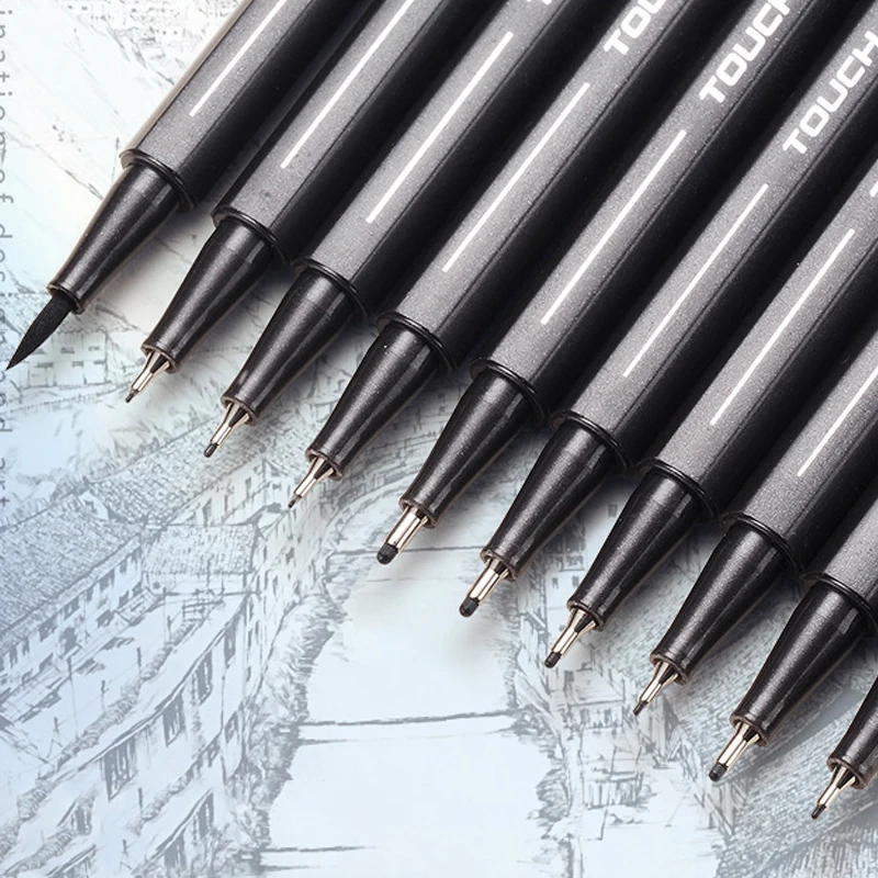 1 Piece Pigment Liner Pigma Micron Ink Marker Pen 0.05 0.1 0.2 0.3 0.4 0.5 0.6 0.8 Different Tip Black Fineliner Sketching Pens
1 Piece Pigment Liner Pigma Micron Ink Marker Pen 0.05 0.1 0.2 0.3 0.4 0.5 0.6 0.8 Different Tip Black Fineliner Sketching Pens