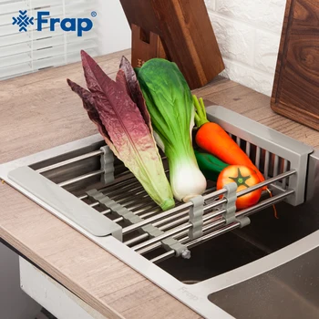 Frap Rack Drain Basket Stainless Steel Telescopic Sink Dish Drainers For Kitchen Drain Shelf Installation Y36030/Y36030-1
Frap Rack Drain Basket Stainless Steel Telescopic Sink Dish Drainers For Kitchen Drain Shelf Installation Y36030/Y36030-1