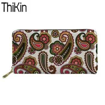 Thikin Vintage Style Wallets Women Paisley Pattern Long PU Leather Purse Ladies Clutch Phone Card Holders for Females Money Bags
Thikin Vintage Style Wallets Women Paisley Pattern Long PU Leather Purse Ladies Clutch Phone Card Holders for Females Money Bags