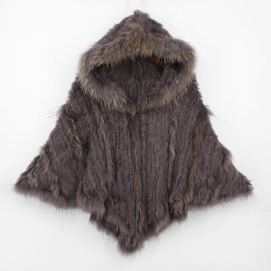 women knitted rabbit fur ponchos and capes with hoody raccoon fur trims 100% genuine natural fur female autumn winte wraps capes
women knitted rabbit fur ponchos and capes with hoody raccoon fur trims 100% genuine natural fur female autumn winte wraps capes