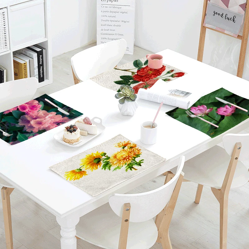 Plant Printed Napkin Lotus Maple Leaf Azalea Printed Wedding Personalized Linen Placemat Family Table Decor Tablecloths 32*42cm
Plant Printed Napkin Lotus Maple Leaf Azalea Printed Wedding Personalized Linen Placemat Family Table Decor Tablecloths 32*42cm