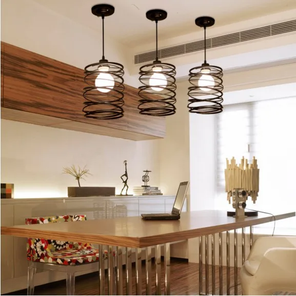 Nordic Modern Iron Spring Pendant Light For Restaurant Clothing Shop Studio Bar Shop Lamp Scandinavian kitchen dining bar 
Nordic Modern Iron Spring Pendant Light For Restaurant Clothing Shop Studio Bar Shop Lamp Scandinavian kitchen dining bar
