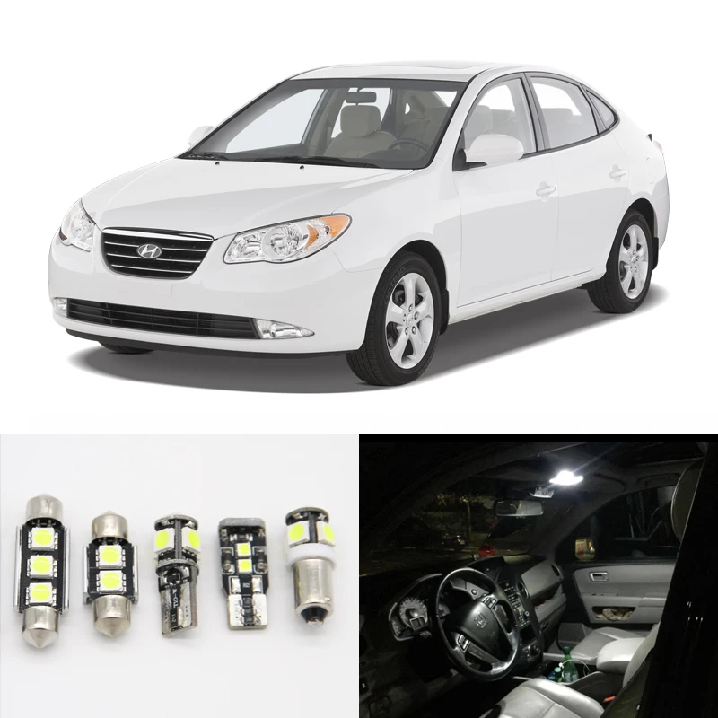 8PCs White SMD Canbus Led Interior Package Kit Light Bulbs For Hyundai Elantra 07-10 Map Dome Vanity Mirror Trunk License Lamps
8PCs White SMD Canbus Led Interior Package Kit Light Bulbs For Hyundai Elantra 07-10 Map Dome Vanity Mirror Trunk License Lamps