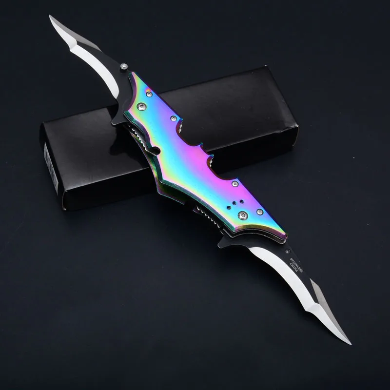 Practical DUAL BLADE Portable Hard Stainless Steel Colour Titanium Outdoors Tool Field Survival
Practical DUAL BLADE Portable Hard Stainless Steel Colour Titanium Outdoors Tool Field Survival