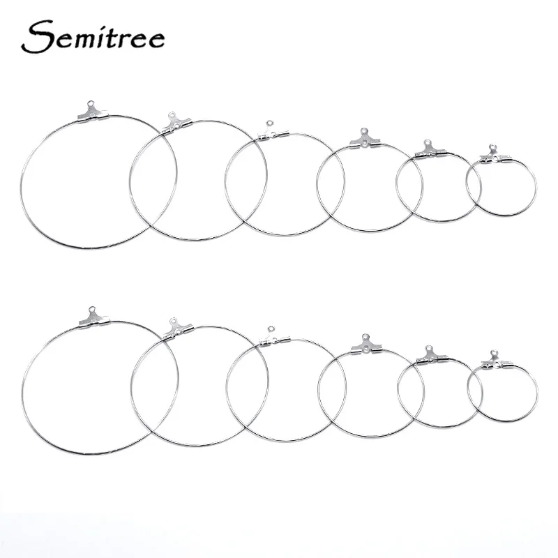 Semitree 20pcs Stainless Steel Ear Wire Earring Hooks Connector for DIY Dangle Hoop Earrings Jewelry Making Accessories 20/30mm
Semitree 20pcs Stainless Steel Ear Wire Earring Hooks Connector for DIY Dangle Hoop Earrings Jewelry Making Accessories 20/30mm