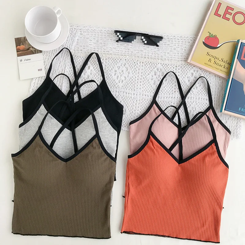 Cotton Camisole For Women Sexy Crop Top Striped Vest Camis Top Lingerie Bralette Tanks Top Underwear
Cotton Camisole For Women Sexy Crop Top Striped Vest Camis Top Lingerie Bralette Tanks Top Underwear