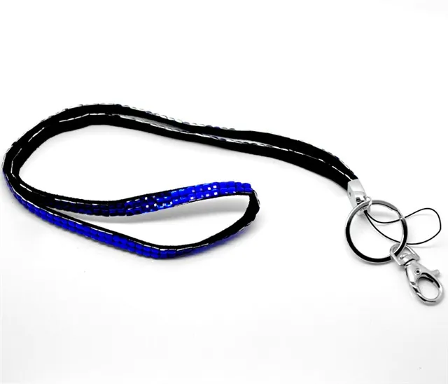 New Product 1pcs Blue Color Bling Bling Lanyard Crystal Rhinestone Lanyard in Neck with Claw Clasp For ID Badge Holder
New Product 1pcs Blue Color Bling Bling Lanyard Crystal Rhinestone Lanyard in Neck with Claw Clasp For ID Badge Holder