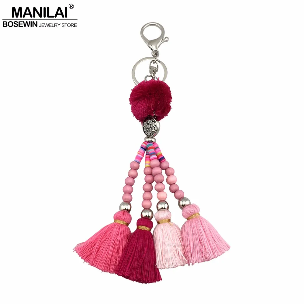 MANILAI Bohemian Handmade Bag Pendant Women Charm Pompom Keychain Resin Bead Cotton Tassels Big Ball Key Chain
MANILAI Bohemian Handmade Bag Pendant Women Charm Pompom Keychain Resin Bead Cotton Tassels Big Ball Key Chain