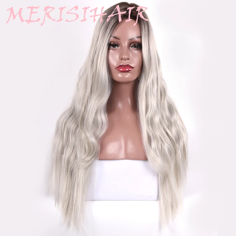 MERISI HAIR Long Water Wave Hairstyle Synthetic Wig Silver Grey Stained Wig Ombre wig Women's Daily High Temperature Fiber
MERISI HAIR Long Water Wave Hairstyle Synthetic Wig Silver Grey Stained Wig Ombre wig Women's Daily High Temperature Fiber
