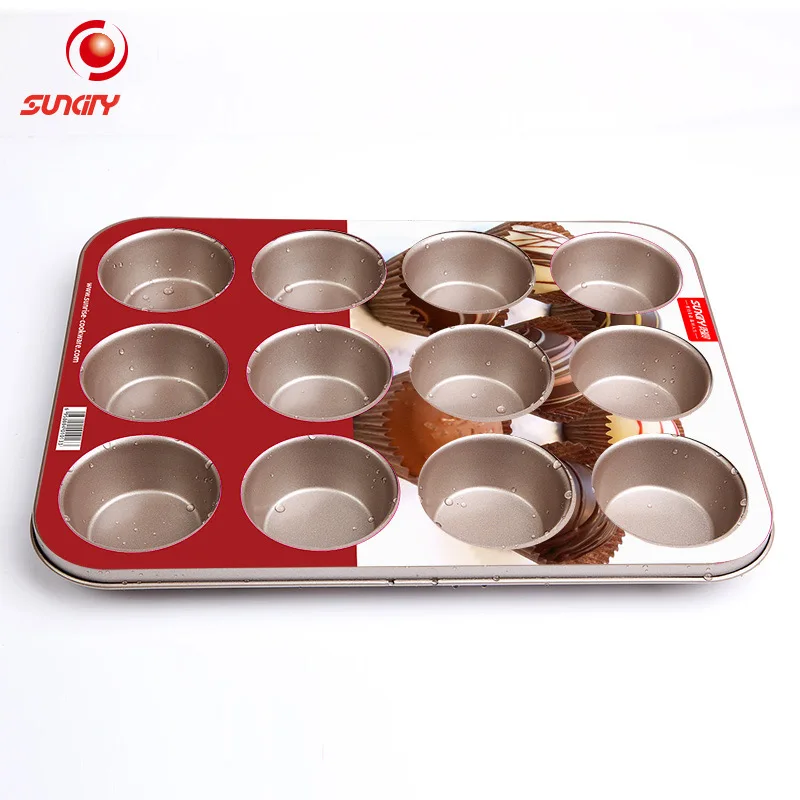 12 Holes Nonstick Metal Muffin Pudding Mould Form For Cupcake Confeitaria Pastry Bread Baking dish 3D Chocolate Biscuit Pan bm85
12 Holes Nonstick Metal Muffin Pudding Mould Form For Cupcake Confeitaria Pastry Bread Baking dish 3D Chocolate Biscuit Pan bm85