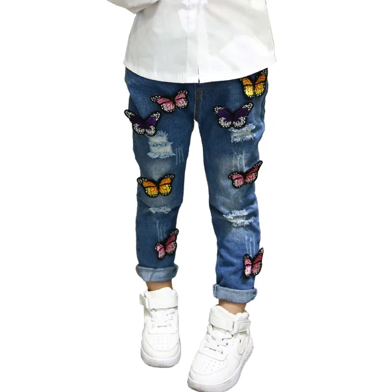 Baby Girls Butterfly Embroidery Jeans Pants Fashion Denim Trousers Kids Girl's Casual Jeans Leggings Pant Kids Cloth
Baby Girls Butterfly Embroidery Jeans Pants Fashion Denim Trousers Kids Girl's Casual Jeans Leggings Pant Kids Cloth
