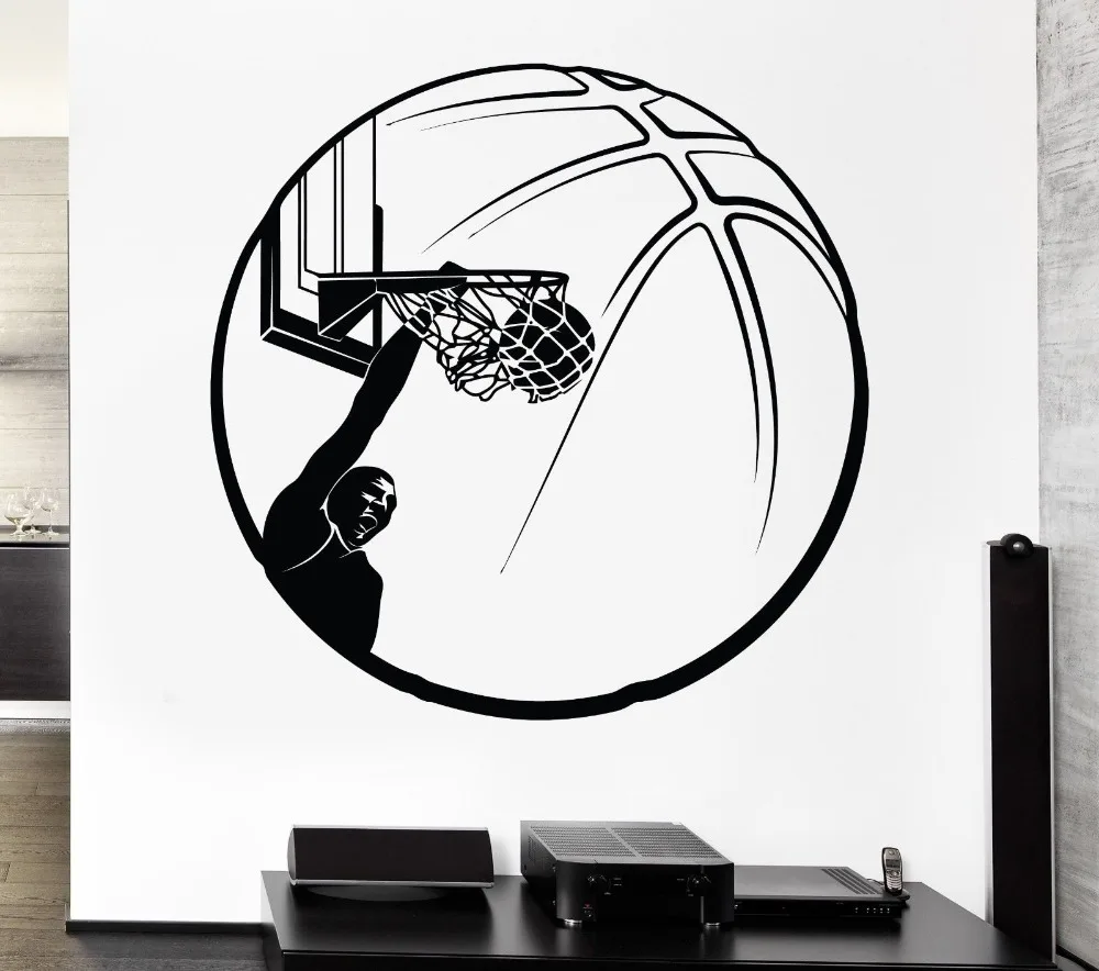 Vinyl Art Removable Poster Mural asketball Ring Ball Sports Fans Wall Sticker Sports Decoration Decals Decor Ornament LX215
Vinyl Art Removable Poster Mural asketball Ring Ball Sports Fans Wall Sticker Sports Decoration Decals Decor Ornament LX215