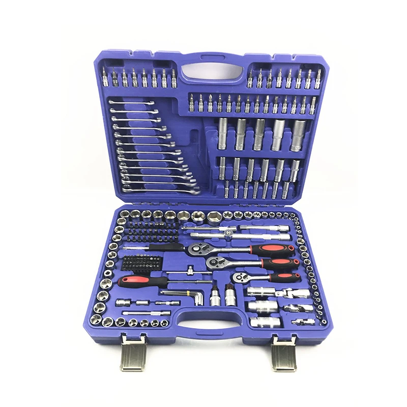 216pcs Socket Wrench Tool Set Auto Repair Mixed Tool Combination Package Hand Tool Kit with Plastic Toolbox Storage Case
216pcs Socket Wrench Tool Set Auto Repair Mixed Tool Combination Package Hand Tool Kit with Plastic Toolbox Storage Case
