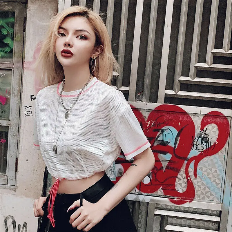 Women’s Ladies Sexy Fishnet Bikini Cover Ups Mesh Sheer See-through String Loose Short Sleeve T-Shirt Baggy Summer Tops
Women’s Ladies Sexy Fishnet Bikini Cover Ups Mesh Sheer See-through String Loose Short Sleeve T-Shirt Baggy Summer Tops