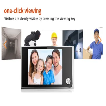 Mini outdoor Multifunction Home Security3.5inch 720P LCD Color Digital TFT Memory Door Peephole Viewer Doorbell Security Camera
Mini outdoor Multifunction Home Security3.5inch 720P LCD Color Digital TFT Memory Door Peephole Viewer Doorbell Security Camera