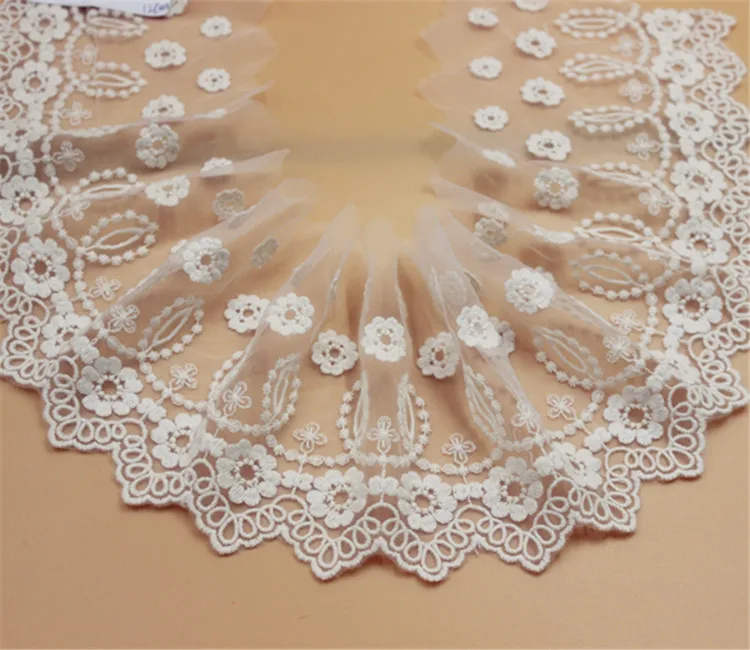 10 yard 12cm 4.72" wide ivory beige gauze mesh tulle cotton embroidered tapes lace trim ribbon fabric 1049924QL4K612
10 yard 12cm 4.72" wide ivory beige gauze mesh tulle cotton embroidered tapes lace trim ribbon fabric 1049924QL4K612