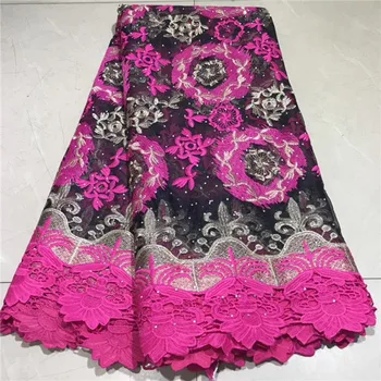 Fuchsia African Lace Fabric 2018 High Quality Lace Nigerian Lace Fabric With Stones Embroidery Tulle French Lace for Women dress
Fuchsia African Lace Fabric 2018 High Quality Lace Nigerian Lace Fabric With Stones Embroidery Tulle French Lace for Women dress