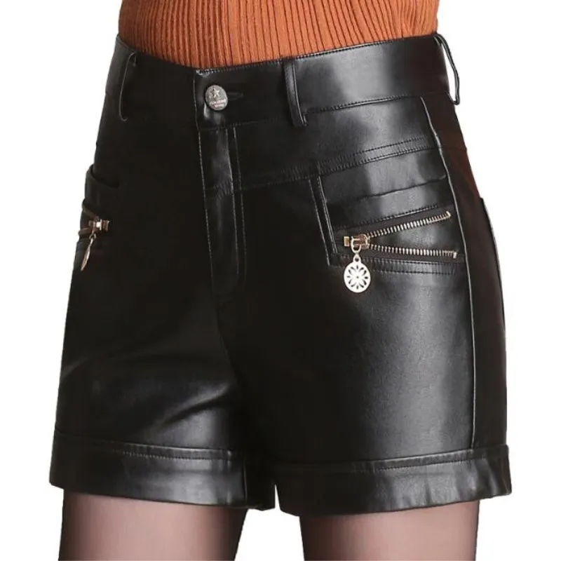 2019 Autumn/winter High Quality High Waist PU Leather Shorts Women Fashion Casual Shorts Sexy Mention Hip Plus Size PU Shorts
2019 Autumn/winter High Quality High Waist PU Leather Shorts Women Fashion Casual Shorts Sexy Mention Hip Plus Size PU Shorts
