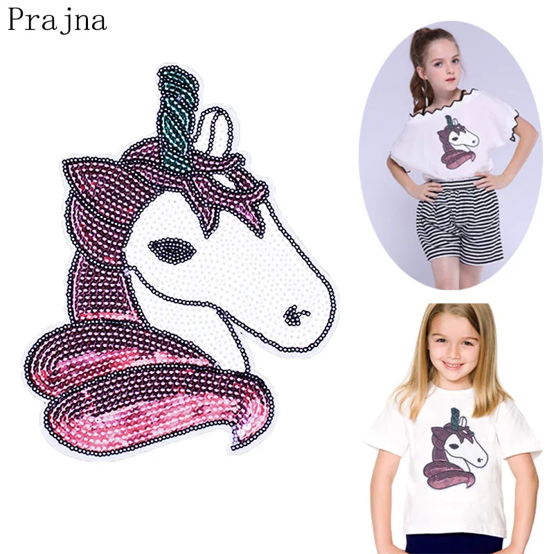 Prajna Lovely Unicorn Patch Cute Horse Iron On Patches Sequin Patches For Girl Clothes T-shirt Badge Applique Washable DIY Decor
Prajna Lovely Unicorn Patch Cute Horse Iron On Patches Sequin Patches For Girl Clothes T-shirt Badge Applique Washable DIY Decor