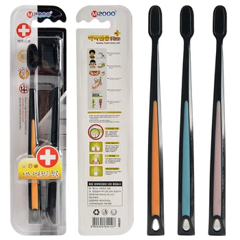 2Pcs/pack Nano Bamboo Charcoal Toothbrush Double Ultra Soft Teeth Brush Tongue Cleaner Black Nano-antibacterial Toothbrush Adult
2Pcs/pack Nano Bamboo Charcoal Toothbrush Double Ultra Soft Teeth Brush Tongue Cleaner Black Nano-antibacterial Toothbrush Adult