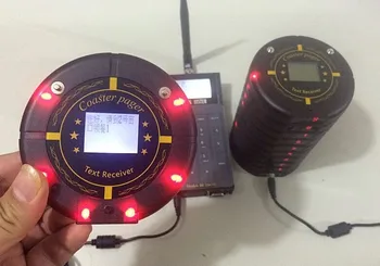 Free shipping! Text message queue management system, 10pc text receiver coaster pager, 1pc POCSAG transmitter, guest pager call
Free shipping! Text message queue management system, 10pc text receiver coaster pager, 1pc POCSAG transmitter, guest pager call