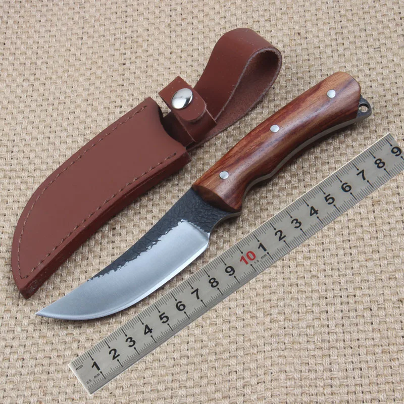 FBIQQ Matador outdoor straight knife blacksmithing high carbon steel safflower pear grip Camping Survival knife
FBIQQ Matador outdoor straight knife blacksmithing high carbon steel safflower pear grip Camping Survival knife