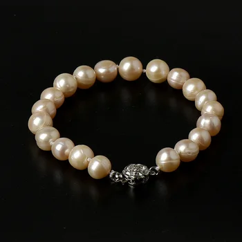 Smooth texture is full and round with Pink bead is very Fine and full 8-9 MM Customization Pearl Bracelet
Smooth texture is full and round with Pink bead is very Fine and full 8-9 MM Customization Pearl Bracelet