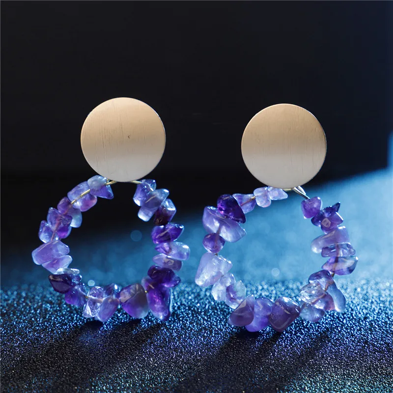 Fashion Geometric Round Natural Clear Stone drop Earrings for Women Trendy vintage Quartz Reiki Earrings statement big jewelry
Fashion Geometric Round Natural Clear Stone drop Earrings for Women Trendy vintage Quartz Reiki Earrings statement big jewelry