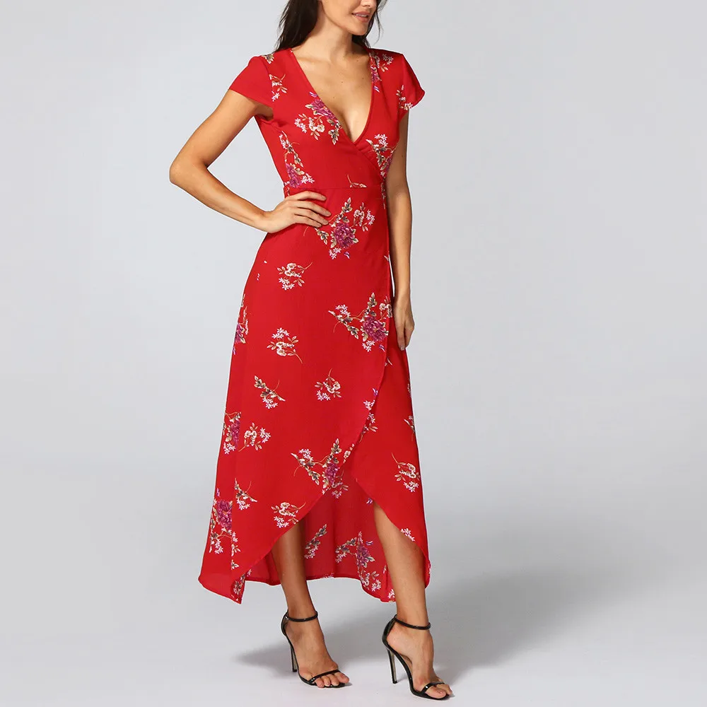 2019 Summer New Style Womens Flowers Boho Long Dress Lady Beach Summer Sundrss Maxi Dress W705
2019 Summer New Style Womens Flowers Boho Long Dress Lady Beach Summer Sundrss Maxi Dress W705