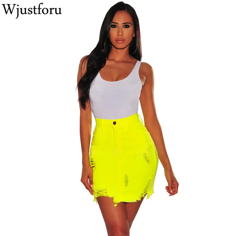 Wjustforu Color Hole Denim Skirt Women Fashion High waist career Sexy Club Midi Skirt Female Wild Edging Elegant Denim Skirt
Wjustforu Color Hole Denim Skirt Women Fashion High waist career Sexy Club Midi Skirt Female Wild Edging Elegant Denim Skirt
