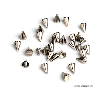 100pc Cone Spikes Screwback Spike Studs Leathercraft 3/8'' 
100pc Cone Spikes Screwback Spike Studs Leathercraft 3/8''