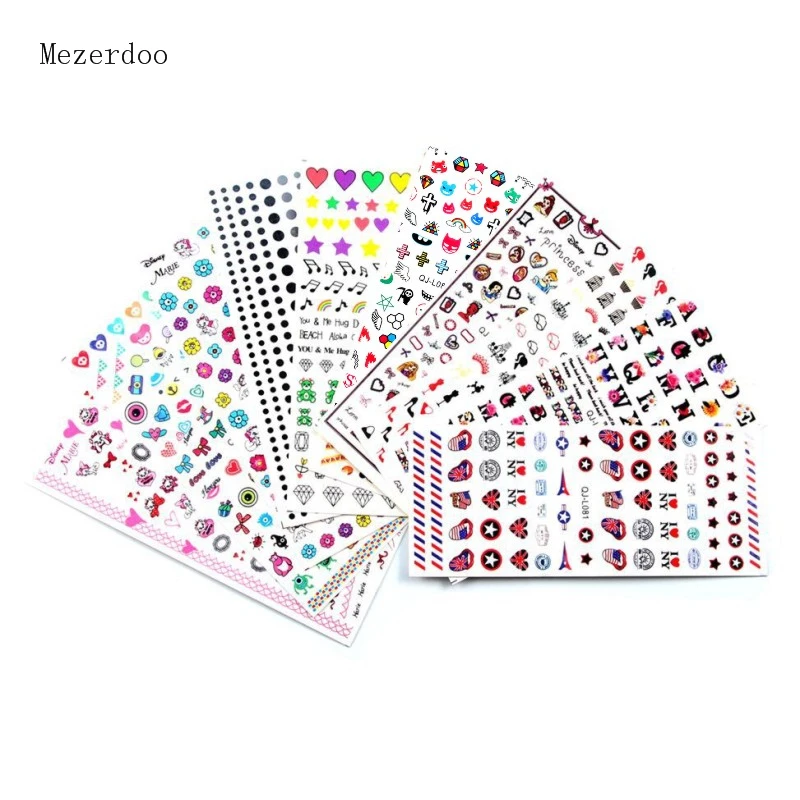 20 Sheet/set 3D Colorful Nail Sticker Letter Cartoon Geometry Design Serie Nail Art Stickers Decor Decals Self Adhesive
20 Sheet/set 3D Colorful Nail Sticker Letter Cartoon Geometry Design Serie Nail Art Stickers Decor Decals Self Adhesive
