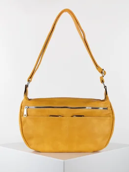 Faux leather bag shoulder bag with zippers