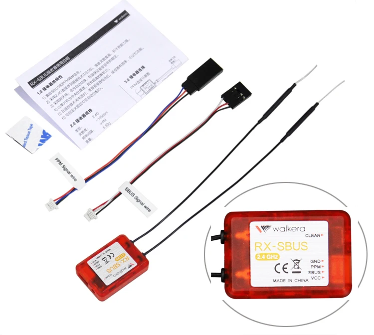 Walkera RX-SBUS 2.4G 12CH PPM Output SBUS Mini Receiver for Devo 7/F7/F10/F12E RC Model FPV Racing Drone Quadcopter
Walkera RX-SBUS 2.4G 12CH PPM Output SBUS Mini Receiver for Devo 7/F7/F10/F12E RC Model FPV Racing Drone Quadcopter