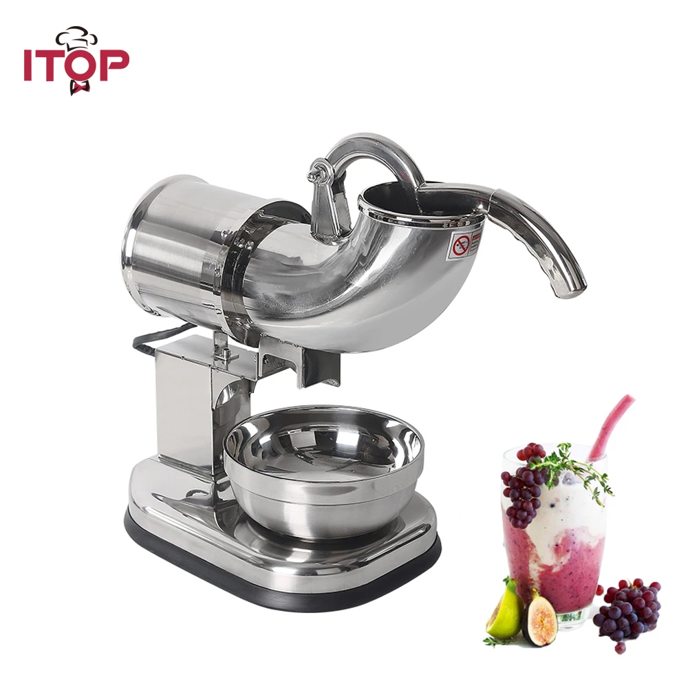 ITOP Ice Crusher Shaver Machine Electric Snow Cone Maker Stainless Steel Shaved Ice Machine 145lbs Per Hour
ITOP Ice Crusher Shaver Machine Electric Snow Cone Maker Stainless Steel Shaved Ice Machine 145lbs Per Hour