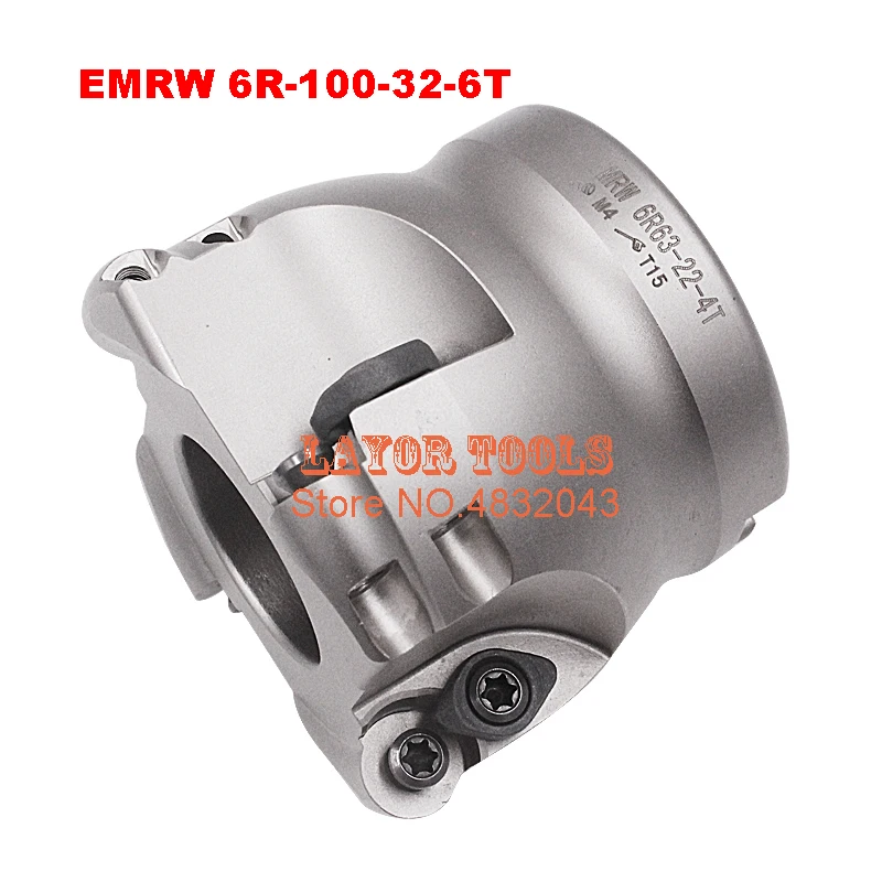EMRW 6R-100-32-6T Торцевой фрезерный резак с индексируемой плоской черновой резкой, фреза с ЧПУ
EMRW 6R-100-32-6T Торцевой фрезерный резак с индексируемой плоской черновой резкой, фреза с ЧПУ