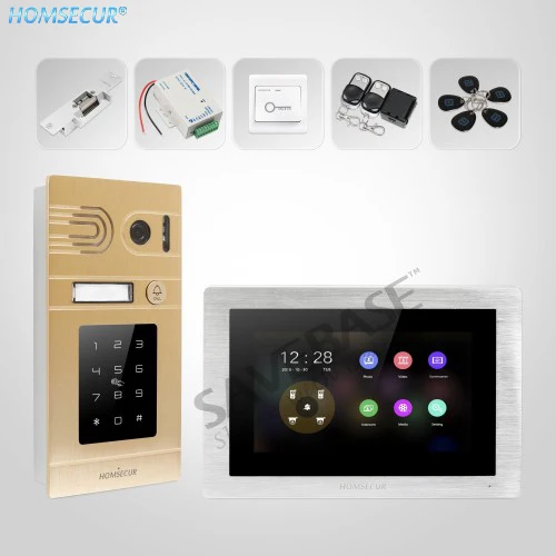HOMSECUR 7" Wired Video Door Entry Phone Call System Electric Strike Lock Set Included BC071HD-G+BM714HD-S
HOMSECUR 7" Wired Video Door Entry Phone Call System Electric Strike Lock Set Included BC071HD-G+BM714HD-S