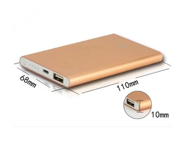 Black Silver 8000mAh font b Power b font font b Bank b font Mini Supply External