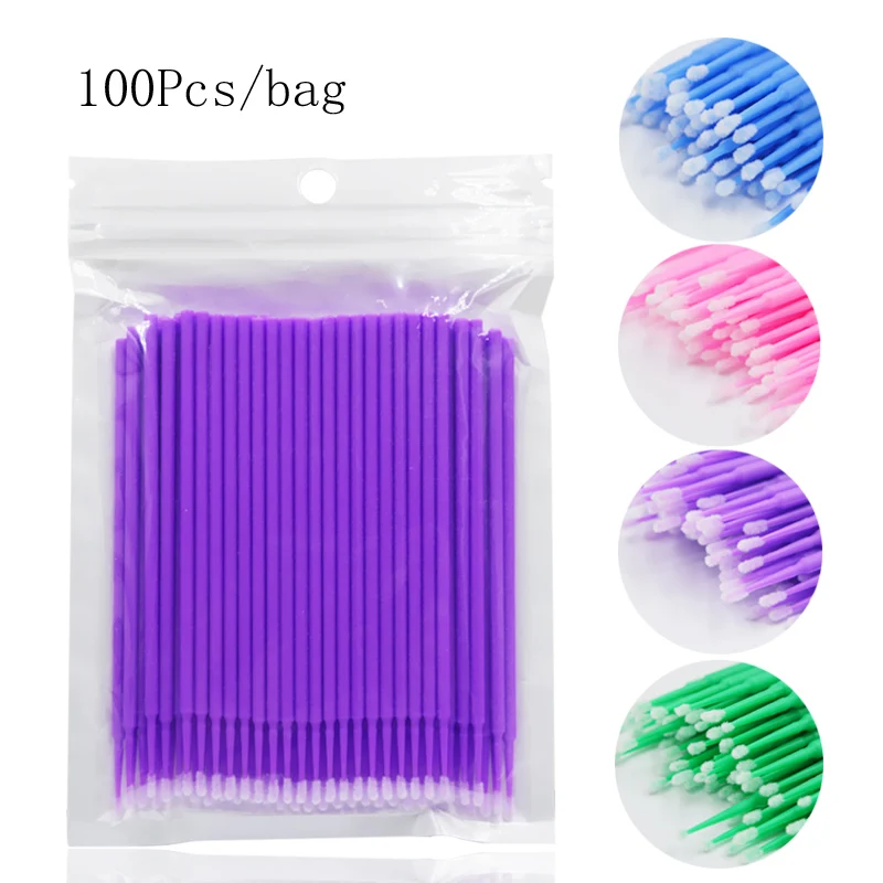 100pcs Micro Brushes Disposable Applicator Swab for Eyelash Extension Mascara Brush Eye Makeup Glue Remove Tool Cotton Soft Swab
100pcs Micro Brushes Disposable Applicator Swab for Eyelash Extension Mascara Brush Eye Makeup Glue Remove Tool Cotton Soft Swab
