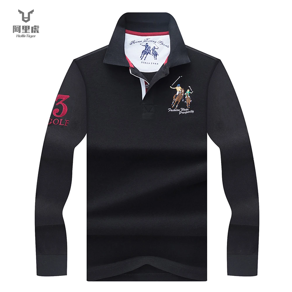 Hollirtiger 2019 Lapel polo shirts men's business casual Long sleeve POLO shirt 100% cotton Patterns Quick Dry men poloshirts
Hollirtiger 2019 Lapel polo shirts men's business casual Long sleeve POLO shirt 100% cotton Patterns Quick Dry men poloshirts