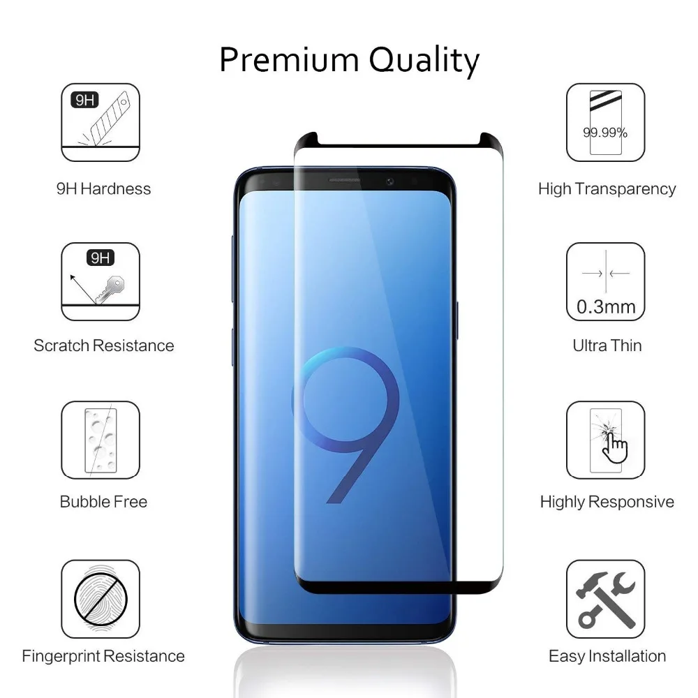 50pcs DHL Curved edge 3D Full glue Tempered Glass For Samsung S8 S9 S7 Edge Note 9 8 Case Friendly 
50pcs DHL Curved edge 3D Full glue Tempered Glass For Samsung S8 S9 S7 Edge Note 9 8 Case Friendly