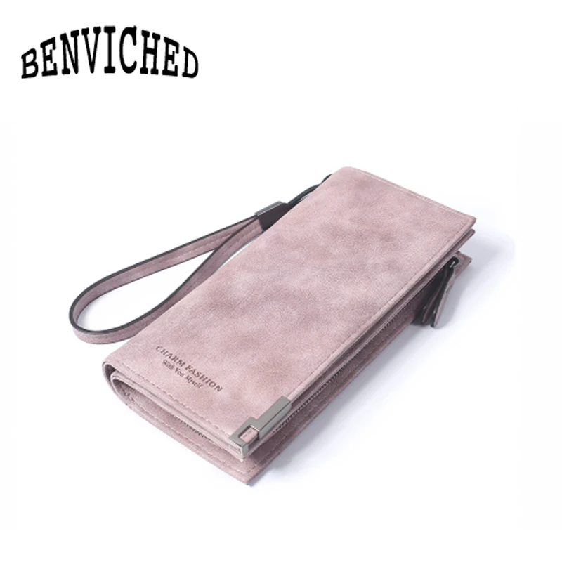 BENVICHED 2019 High Capacity Fashion Women Wallets Long Dull Polish Retro PU Leather Wallet Clutch Coin Purse R406
BENVICHED 2019 High Capacity Fashion Women Wallets Long Dull Polish Retro PU Leather Wallet Clutch Coin Purse R406