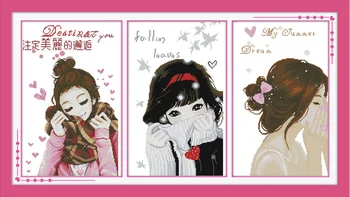 Beautiful Girl's minds Printed Canvas DMC Counted Chinese Cross Stitch Kits printed Cross-stitch set Embroidery Needlework
Beautiful Girl's minds Printed Canvas DMC Counted Chinese Cross Stitch Kits printed Cross-stitch set Embroidery Needlework